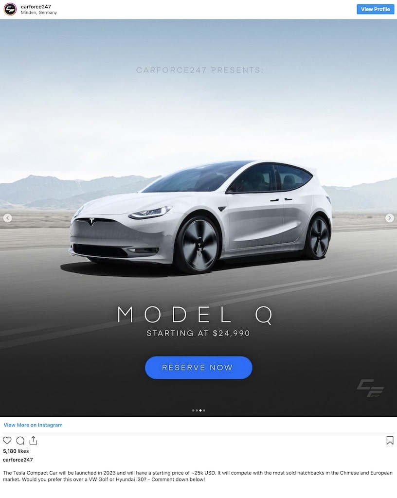 Tesla model Q