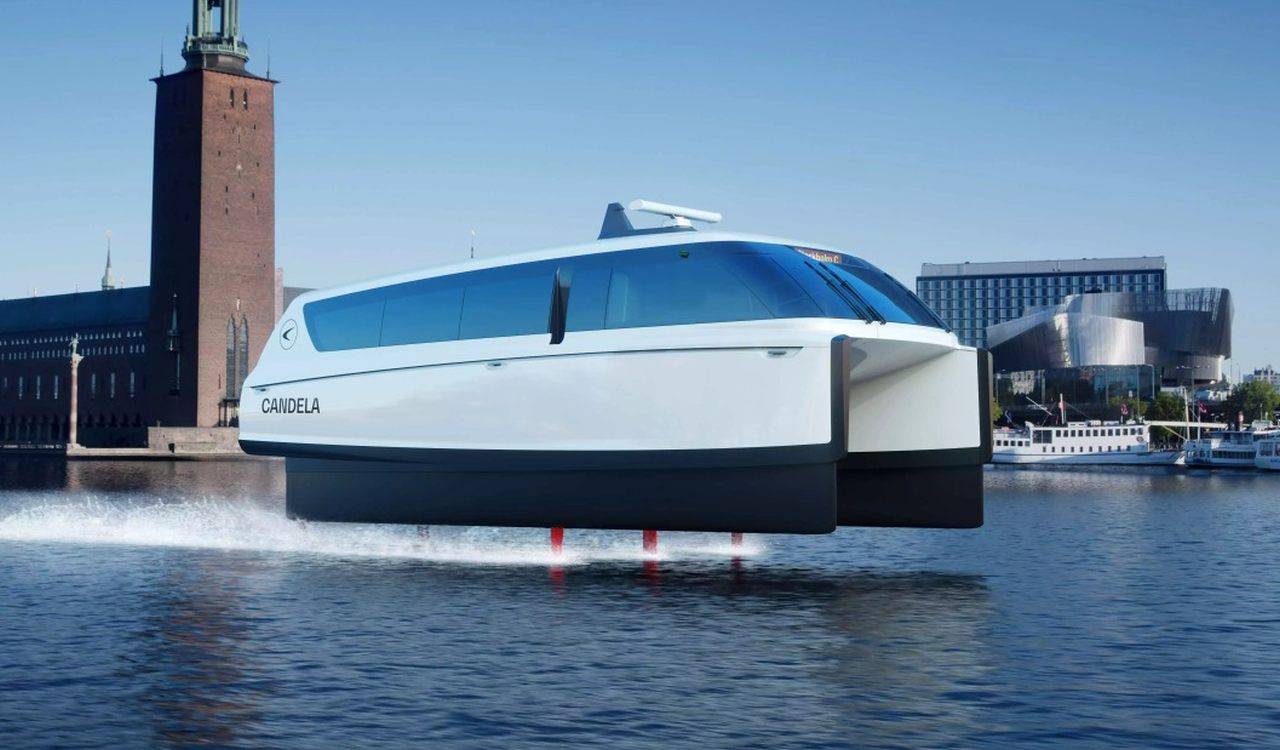 El ferry volador eléctrico Candela P-12 hará que el trasporte público por agua de Estocolmo sea más rápido que los coches