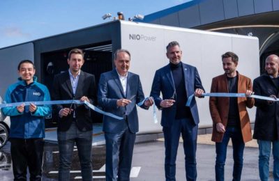 NIO inaugura la primera estación de intercambio de baterías en Alemania
